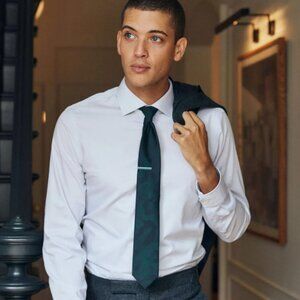 The Tie Bar Barberis Wool Camuffare / Camouflage Hunter Green Tie